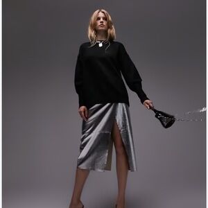 Top shop black crewneck sweater